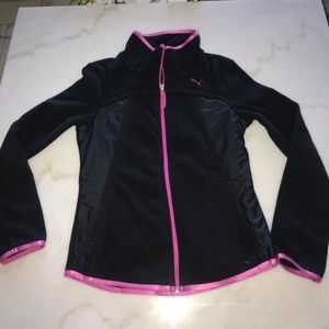 Fleece PUMA zip up jacket.